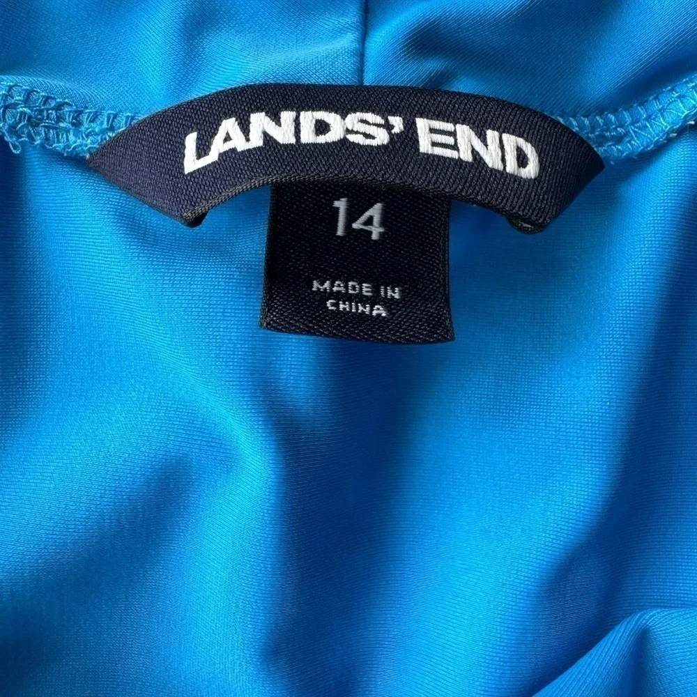 Lands’ End Swim Shorts Girls Size 14 Blue